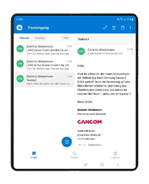 samsung Mobile Solutions Microsoft Office optimiert mobiles Arbeiten mit Samsung Microsoft Outlook
