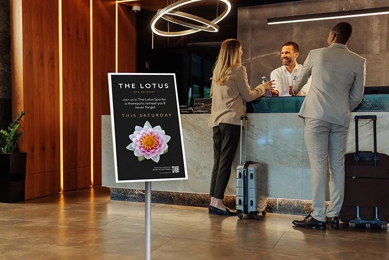samsung color e-paper hotel